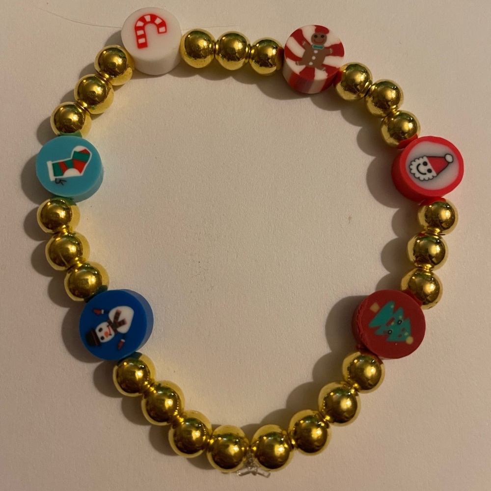 Festive Gold and Multicolor Bracelet